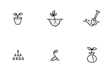 Growing Plants Icon Pack