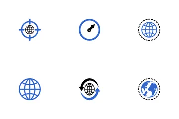 Grundlegende Benutzeroberfläche, global und zeitlich Icon Pack