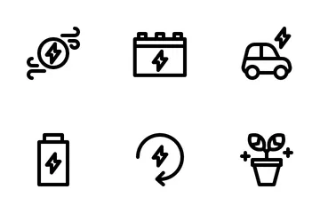 Grüne Energie Symbolpack