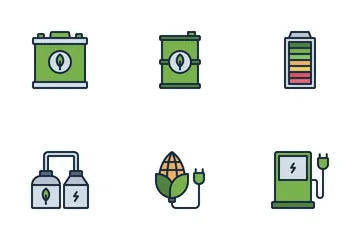 Grüne Energie Symbolpack
