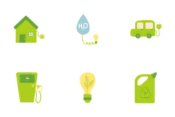 Grüne Energie Symbolpack