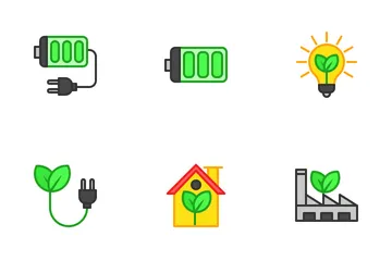 Grüne Energie Symbolpack