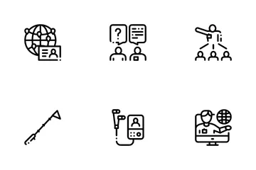 Guide Lead Traveler Icon Pack