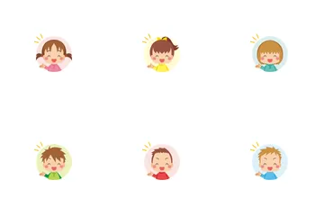 Guiding Little Kids Icon Pack