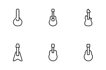 Guitarra Pacote de Ícones