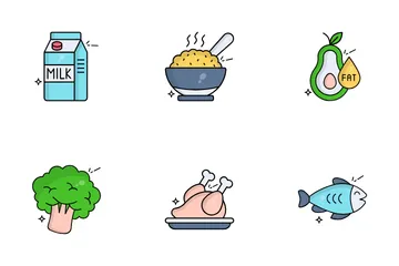 Gym And Diet Icon Pack
