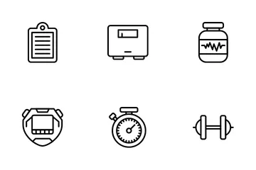 Gym And Fitness Icon Pack