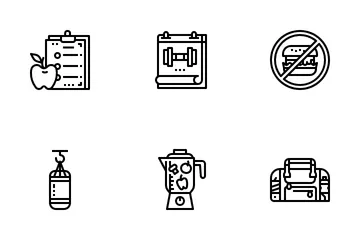 Gym And Fitness Icon Pack