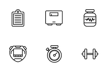 Gym And Fitness Icon Pack