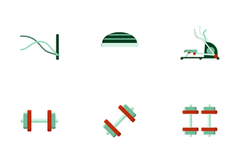 GYM Equipment Icon Pack