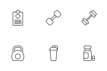 Gym Equipment Icon Pack