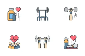 Gym & Healthy Lifestyle Icon Pack