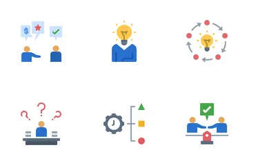 Habilidades para los negocios Paquete de Iconos