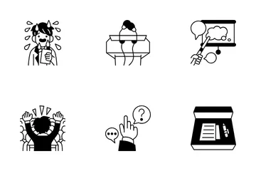 Hablar en público Paquete de Iconos