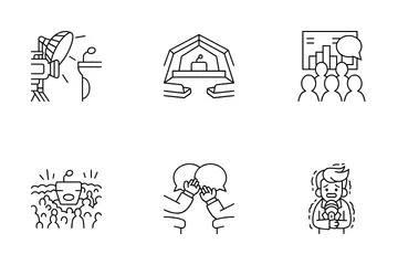 Hablar en público Paquete de Iconos