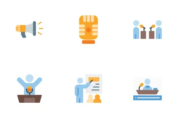 Hablar en público Paquete de Iconos