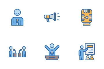 Hablar en público Paquete de Iconos