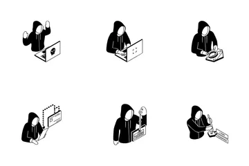 Hacker And Hacking Icon Pack