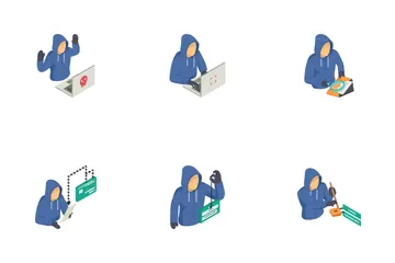 Hacker And Hacking Icon Pack