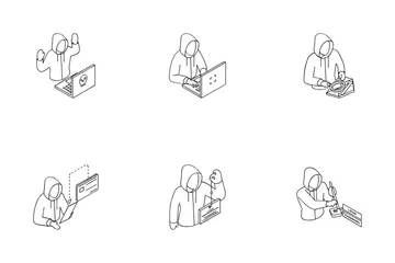 Hacker And Hacking Icon Pack