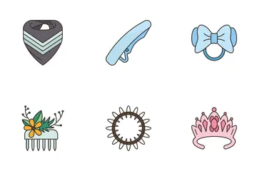 Hair Accessories Icon Pack