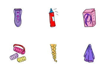 Hair Dress Salon Icon Pack