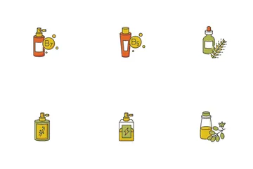 Hair Oils Icon Pack
