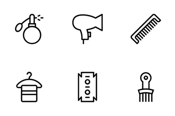 Hair Salon Vector Icons Icon Pack