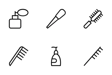 Hair Salon Vector Icons Icon Pack