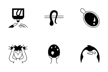 Hair Transplantation Icon Pack