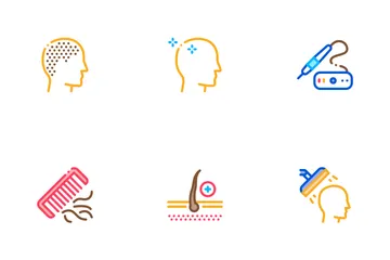 Hair Transplantation Icon Pack