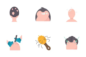 Hair Transplantation Icon Pack