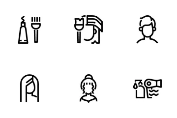 Hairdressing Saloon Icon Pack