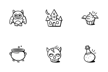 Halloween And Scary Characters Icon Pack