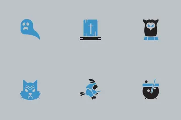 Halloween Blue And Black Vol 2 Icon Pack