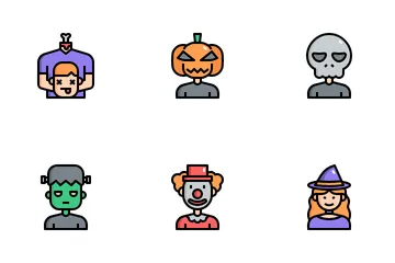 Halloween Costume Avatars Icon Pack