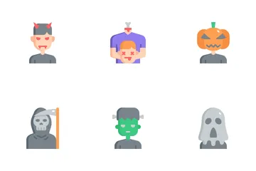 Halloween Costume Avatars Icon Pack