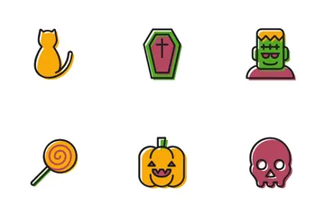 Diversión de Halloween Paquete de Iconos