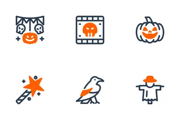 Halloween espeluznante Paquete de Iconos