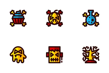 Halloween Filled Line Icon Pack