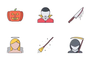 Halloween Filled Outline Icon Pack