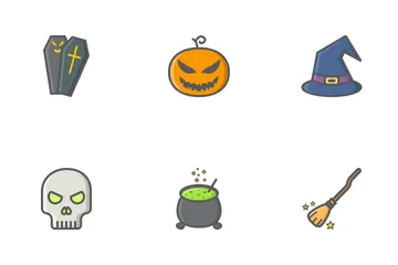 Halloween Filled Outline Icons Icon Pack