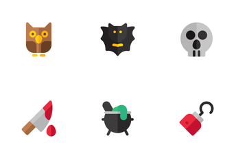 Halloween ( Flat ) Icon Pack