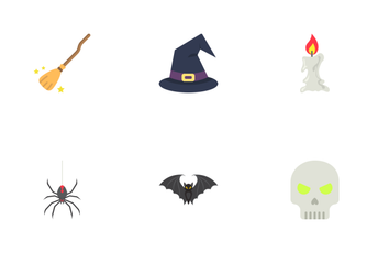 Halloween Flat Icons Icon Pack