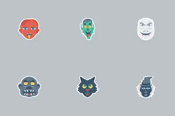 Halloween Flat Paper Vol 1 Icon Pack