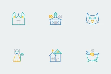 Halloween Line Color Vol 3 Icon Pack