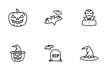 Halloween Line Icon Pack