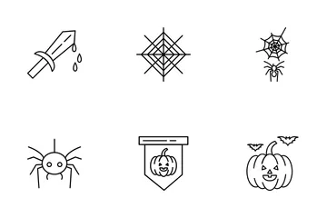 Halloween Line Icon Pack