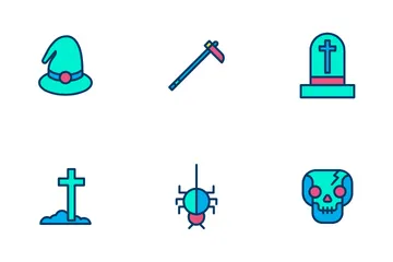 Halloween - Lineal Color Icon Pack