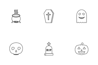 Halloween Linear Icon Pack